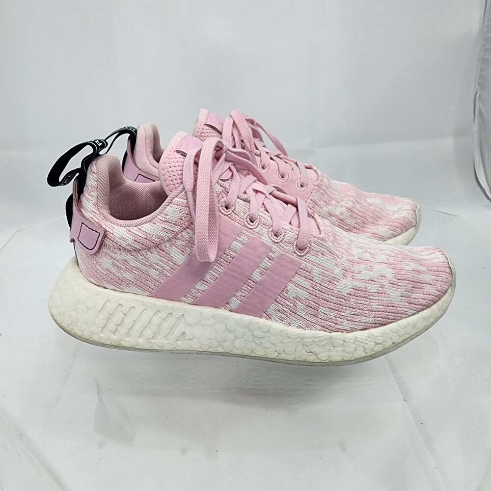 ADIDAS Women 6 NMD _R2 Wonder Pink Knit Boost Midsole Running Shoes/Sneakers